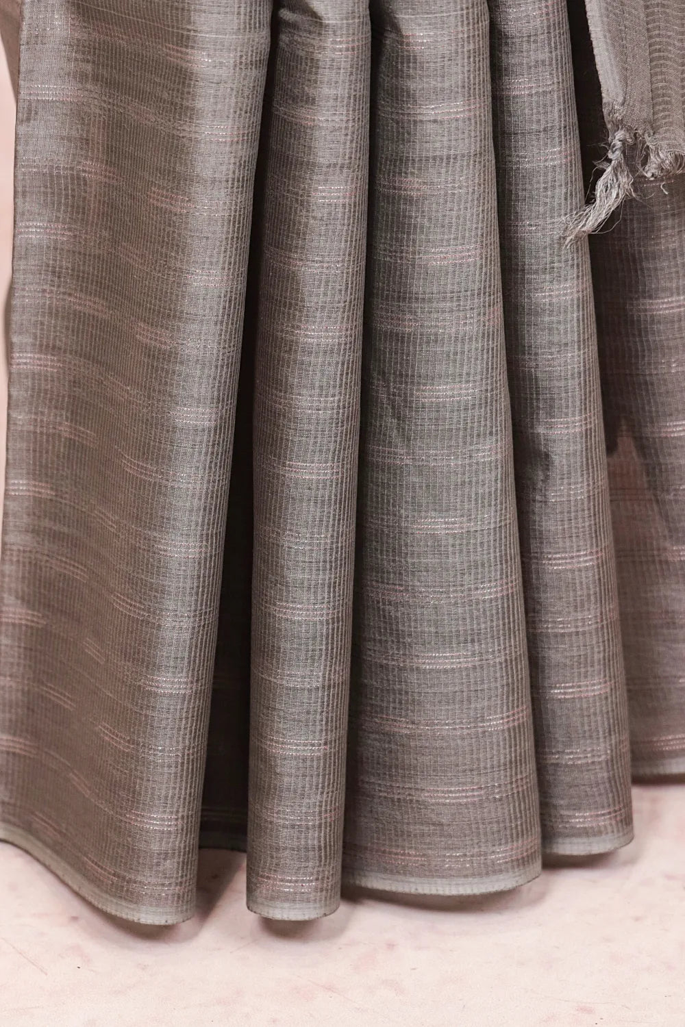 Ash Tussar Saree