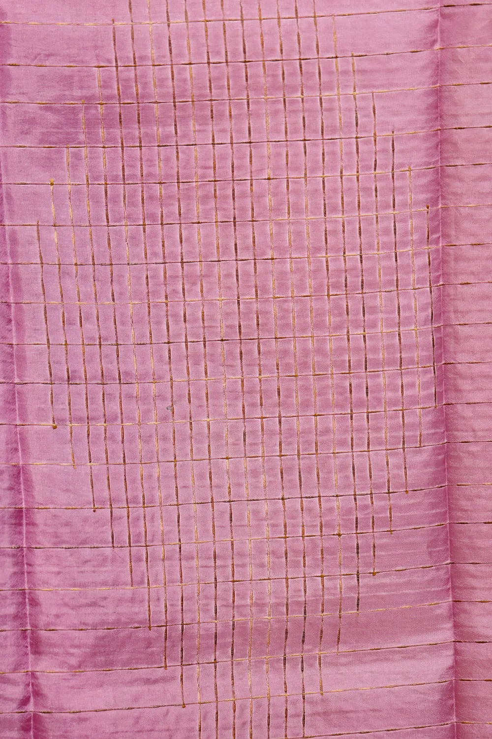 Lavender Pink Tussar Silk Saree
