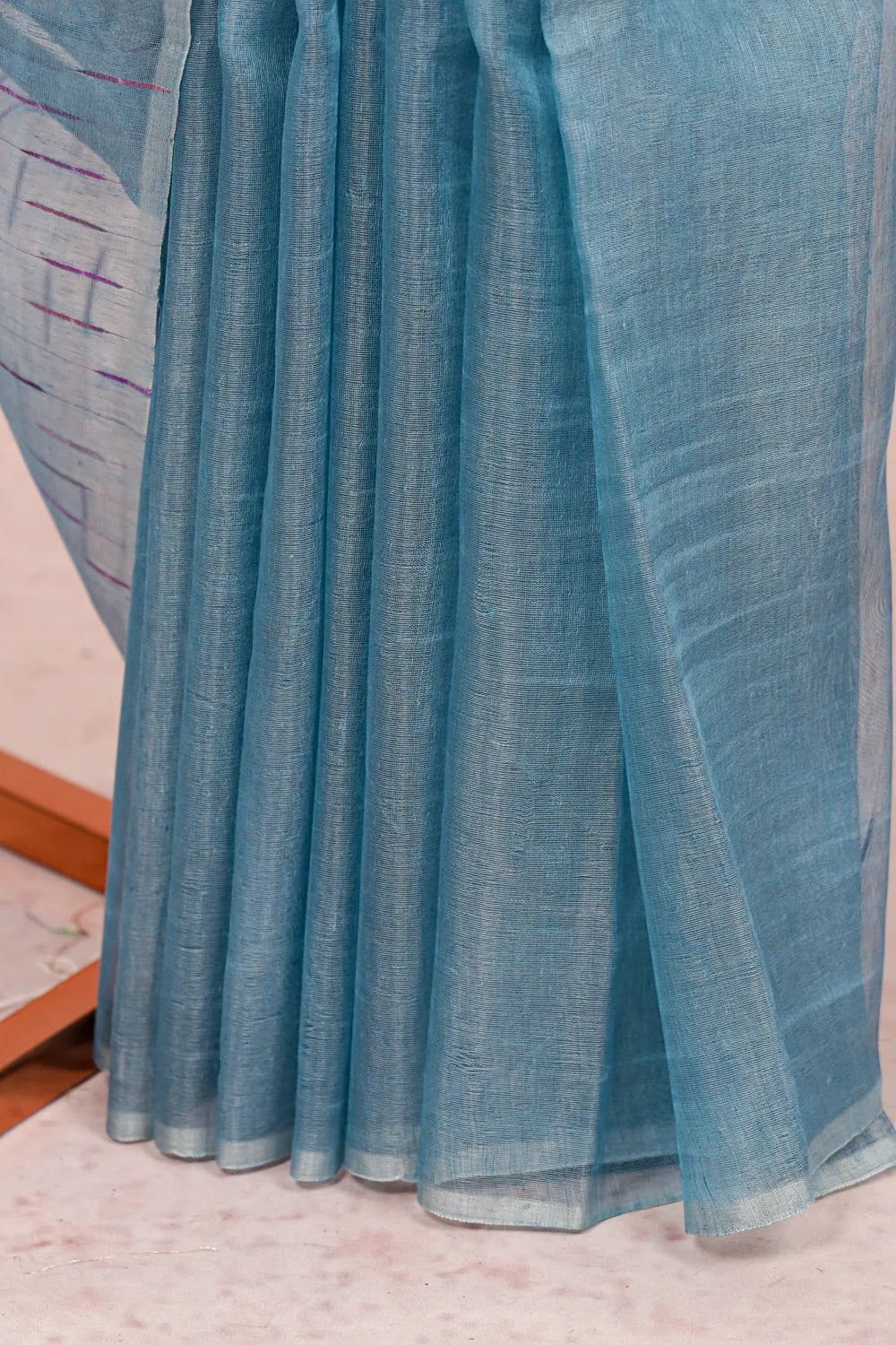 Sky Blue Semi Tissue Saree