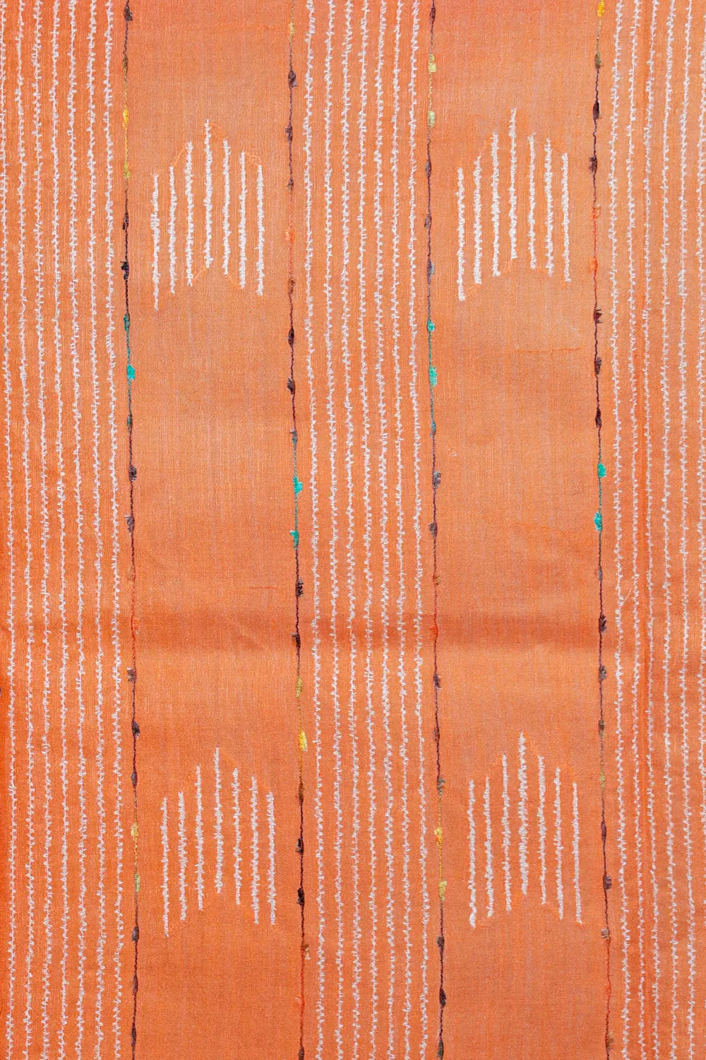 Cream Tussar Silk Saree