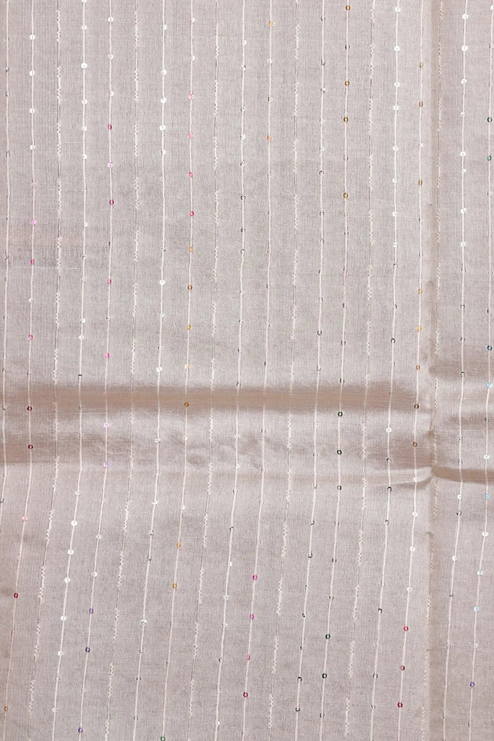 Silver tussar silk saree fabric texture, self-tone weave detail