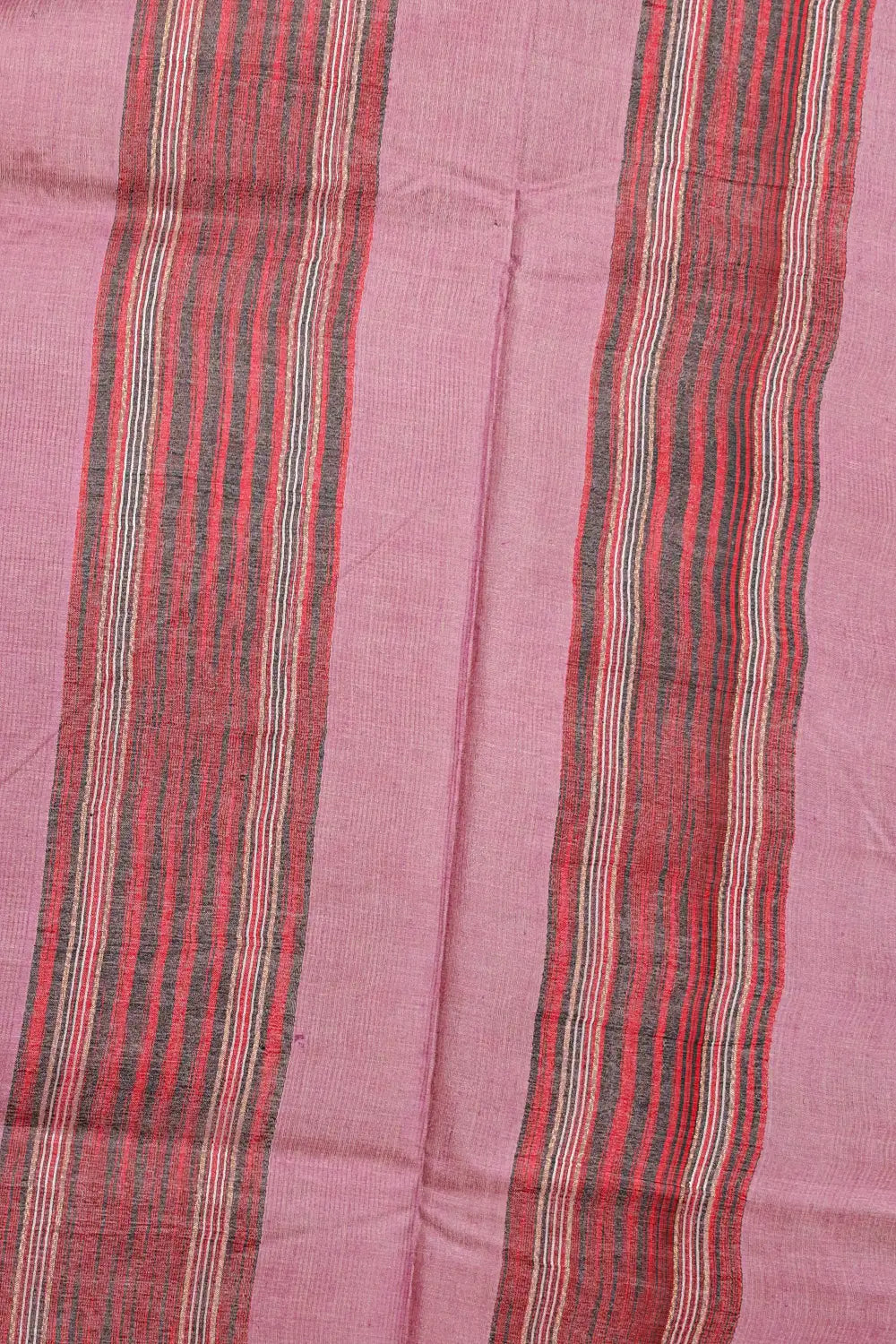 Lavender Tussar Silk Saree