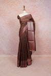 Brown Tussar Silk Saree