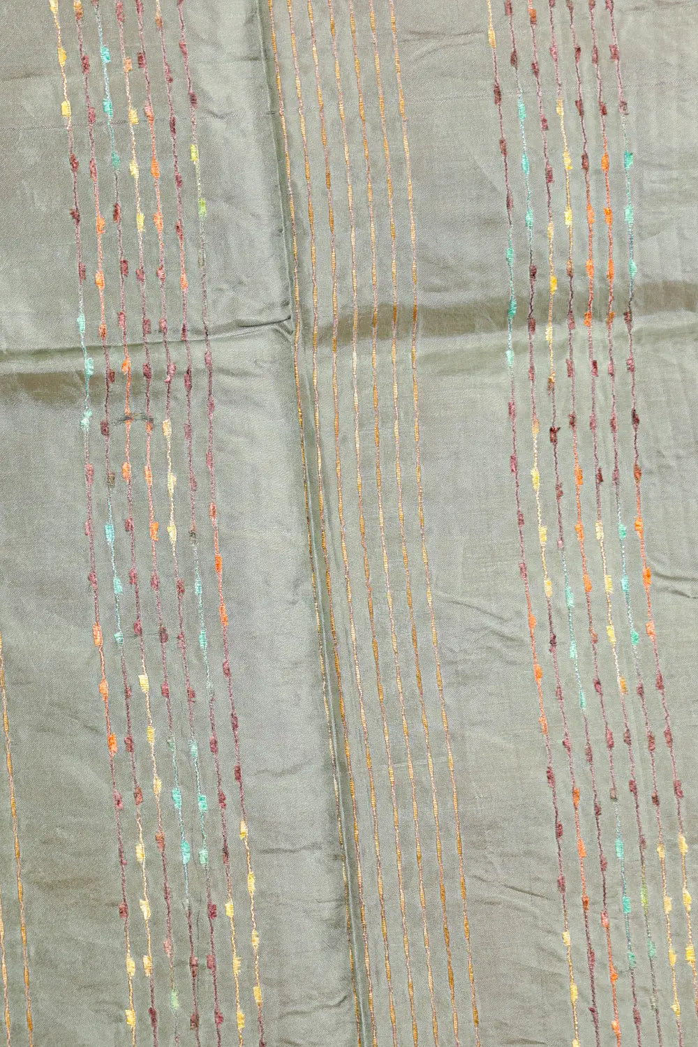 Green Tussar Silk Saree