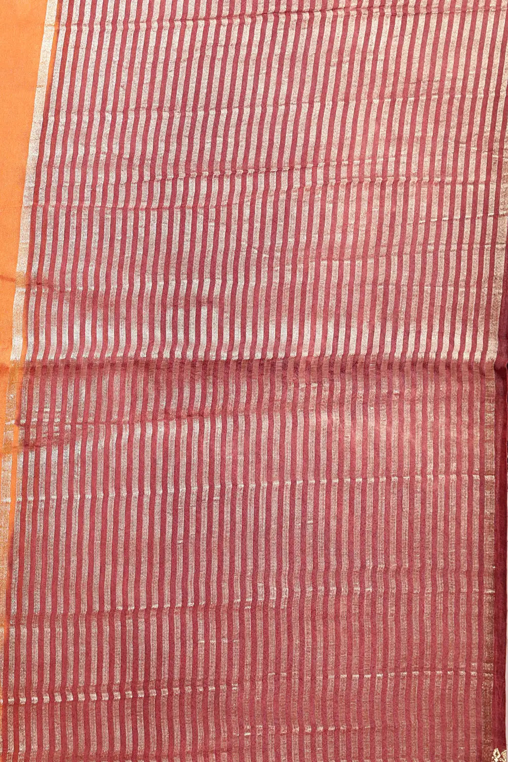 Orange Semi Silk Saree
