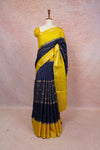 Navy Blue Semi Banarasi Saree - Seematti