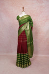 Maroon Semi Silk Saree - Seematti