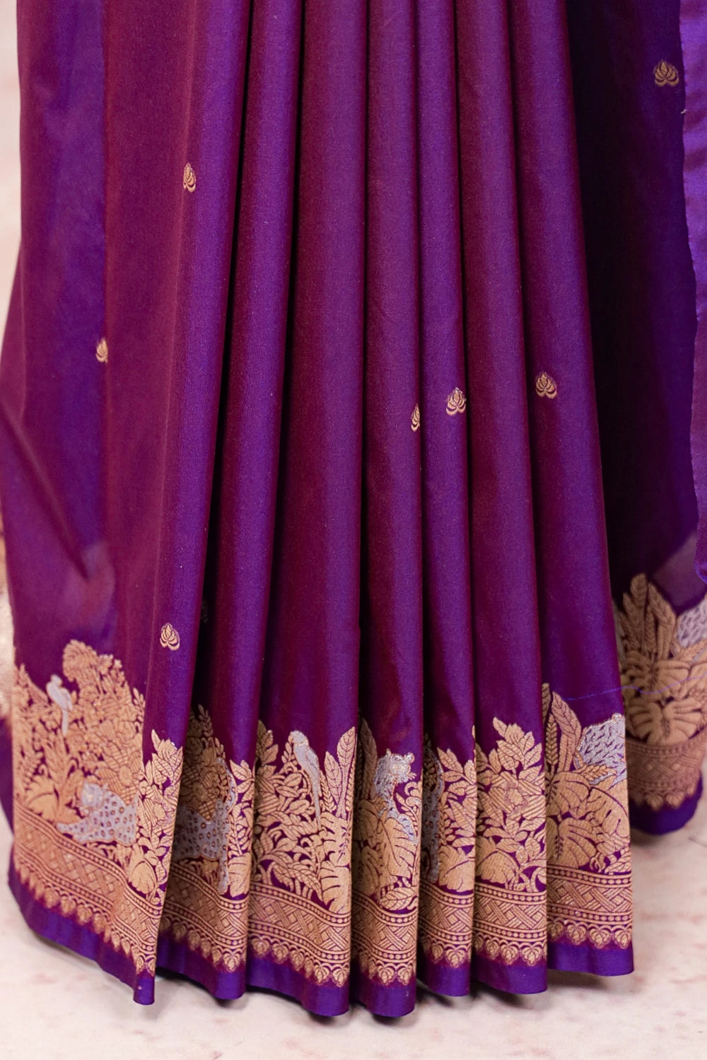Purple Banarasi Saree
