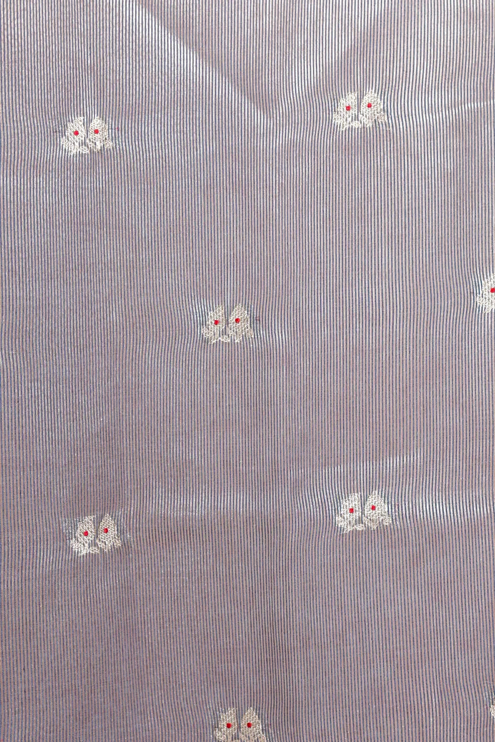Ash Blue Semi Silk Saree