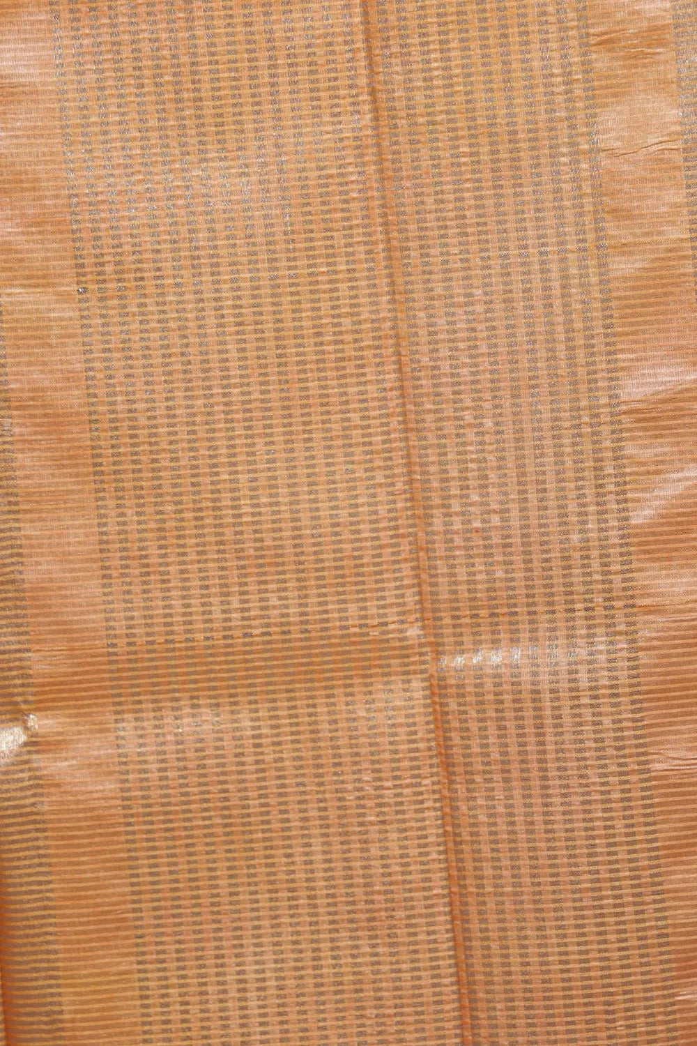 Orange Cotton Silk Saree