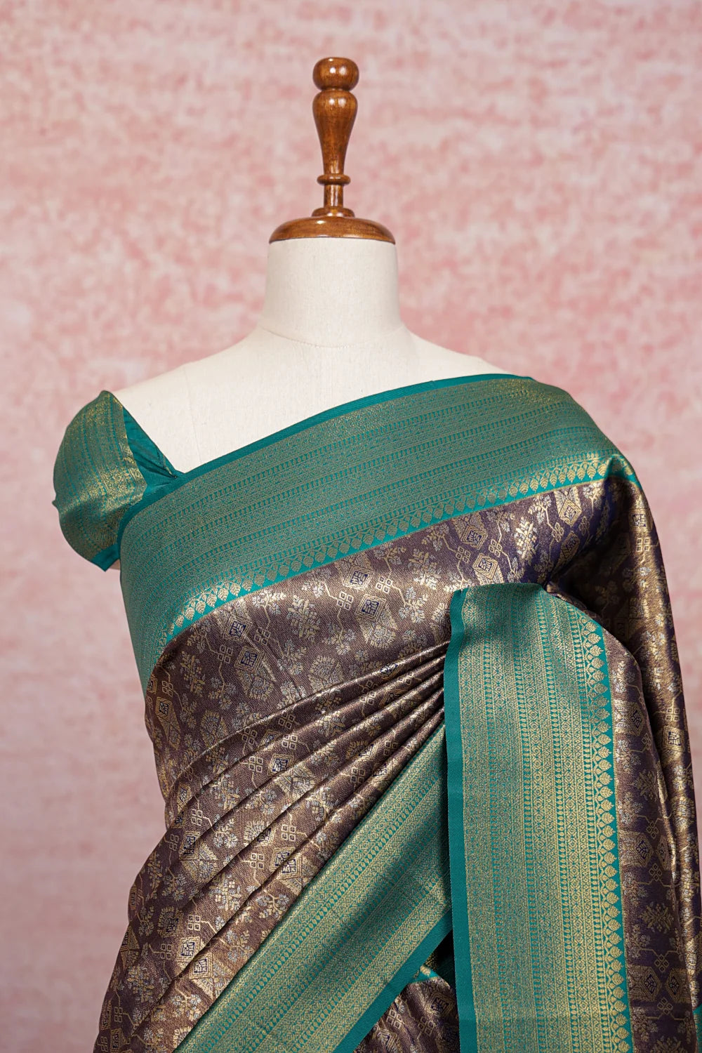 Blue Semi Tissue Saree