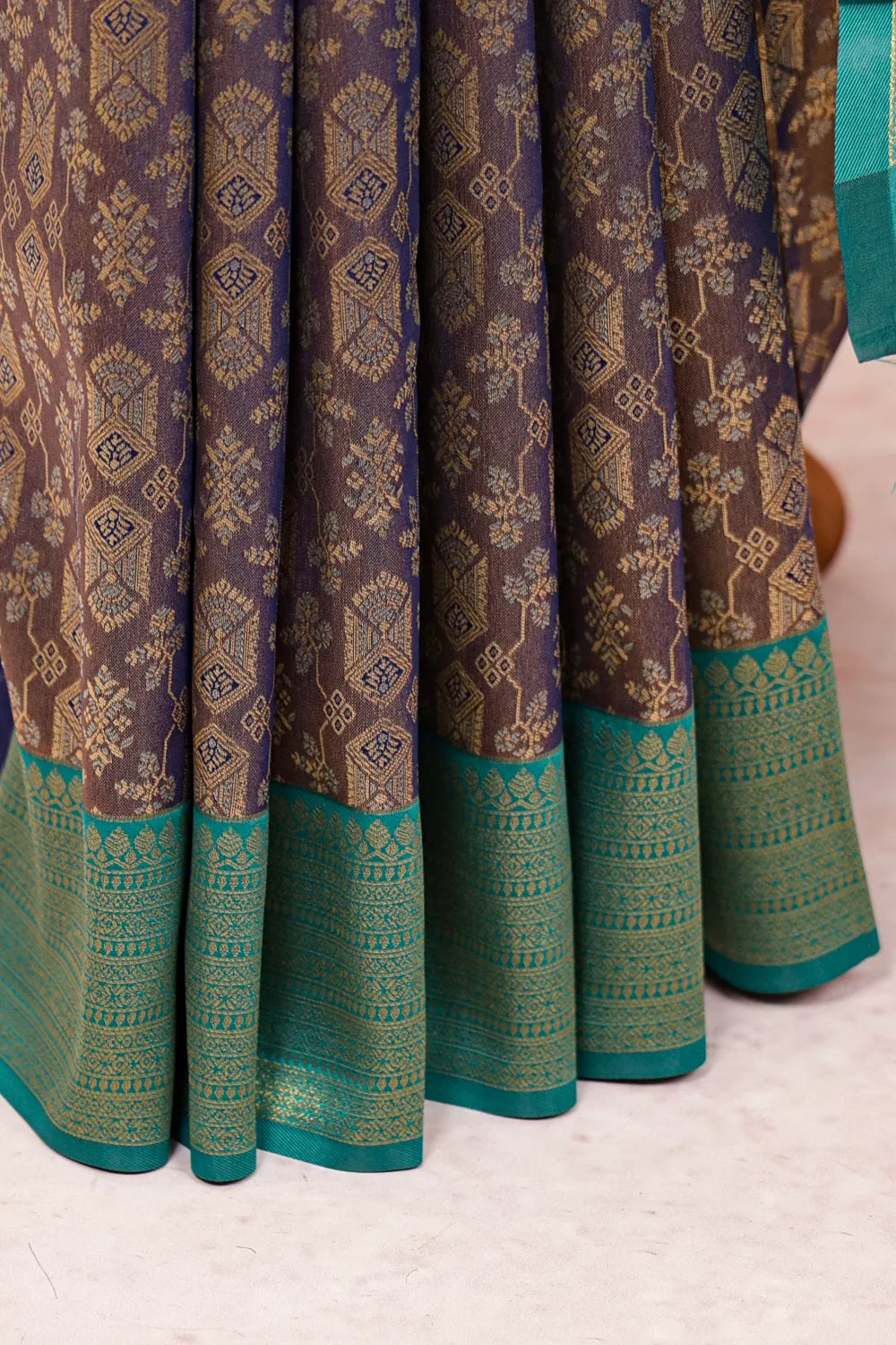 Blue Semi Tissue Saree