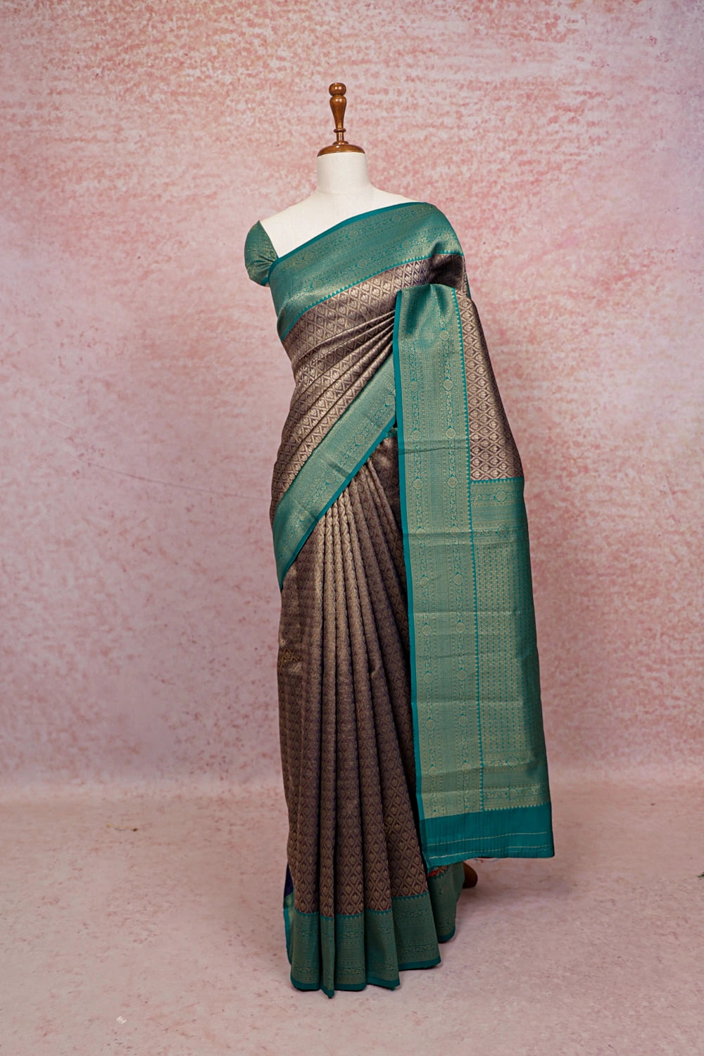 Blue Semi Tissue Saree