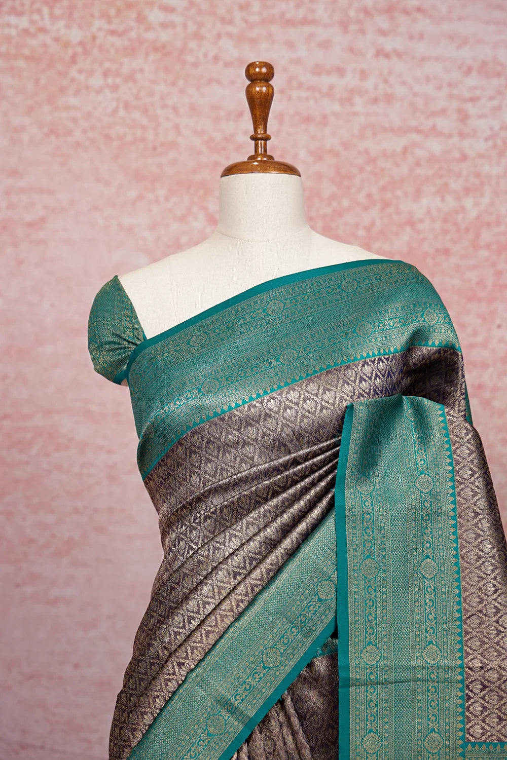 Blue Semi Tissue Saree