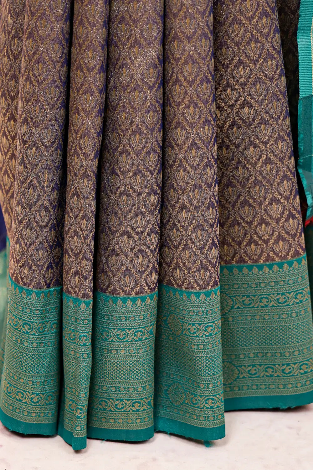 Blue Semi Tissue Saree