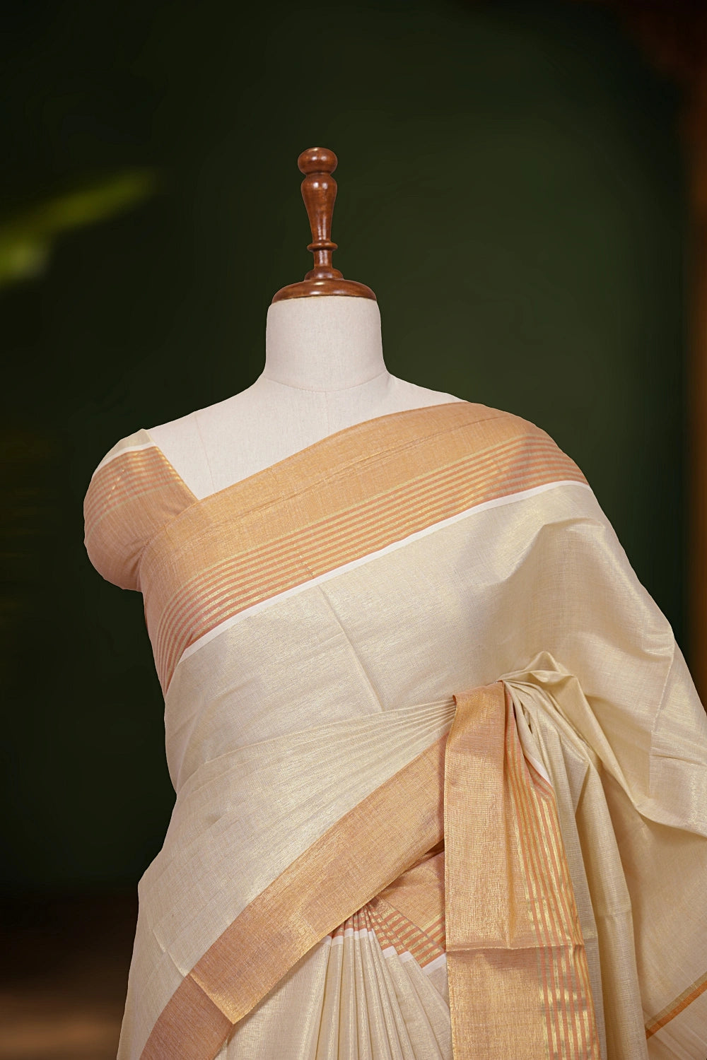 Golden Tissue Kerala Saree