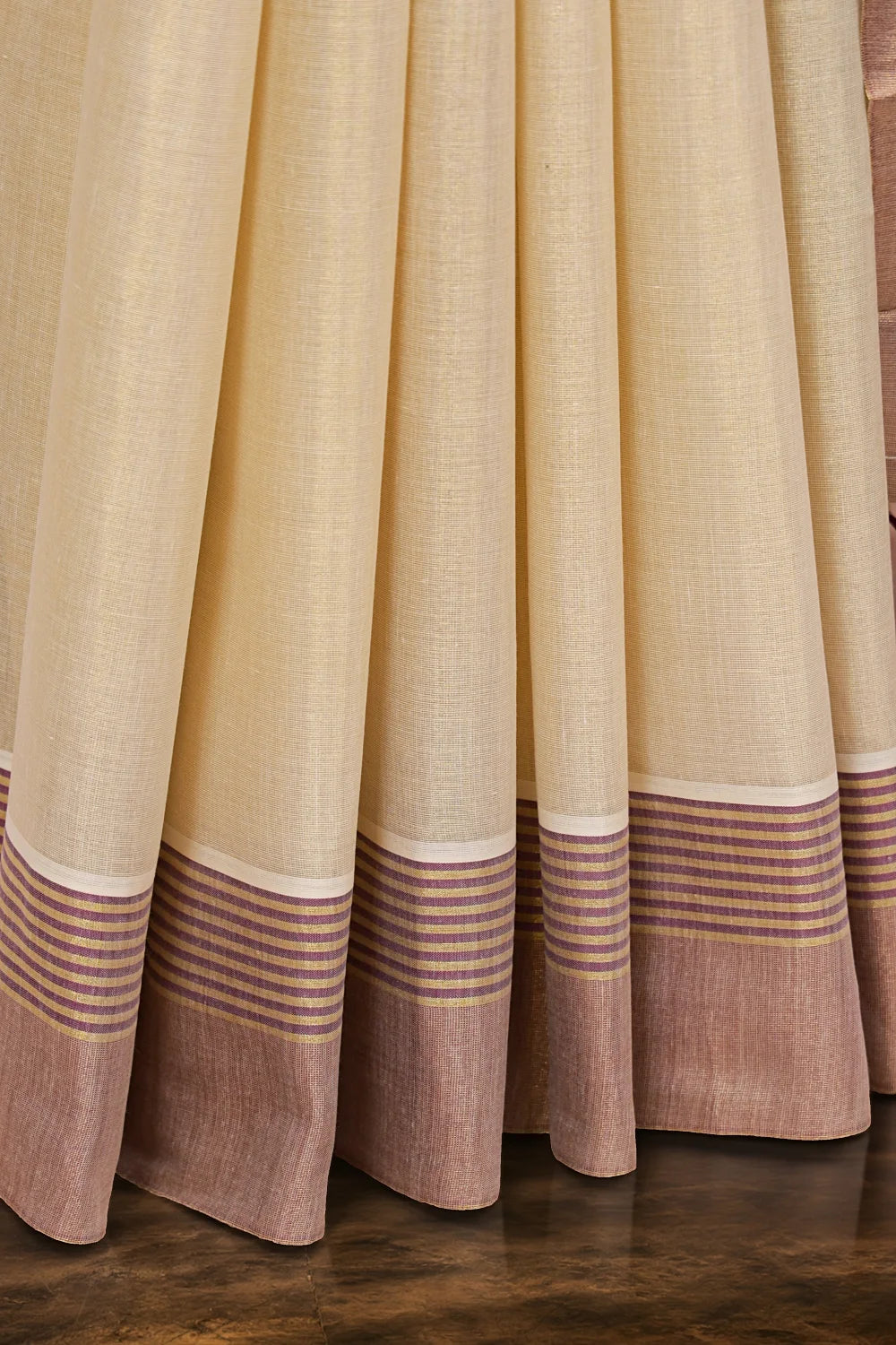 Golden Tissue Kerala Saree.
