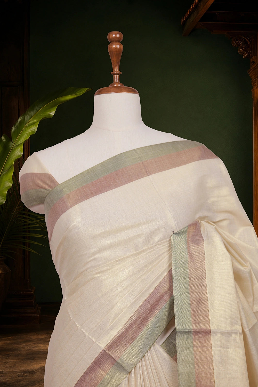 Golden Tissue Kerala Saree