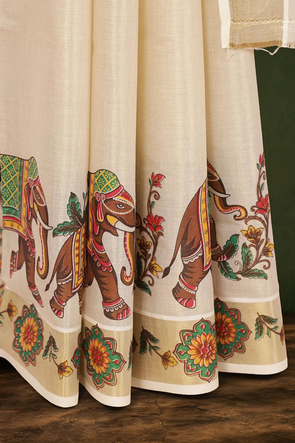 Golden Tissue Kerala Saree