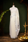 Off white Cotton Kerala Saree - Seematti