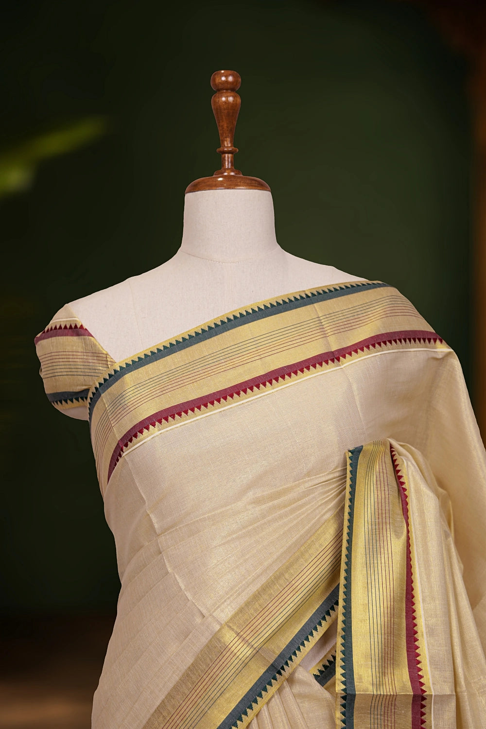 Golden Tissue Kerala Saree