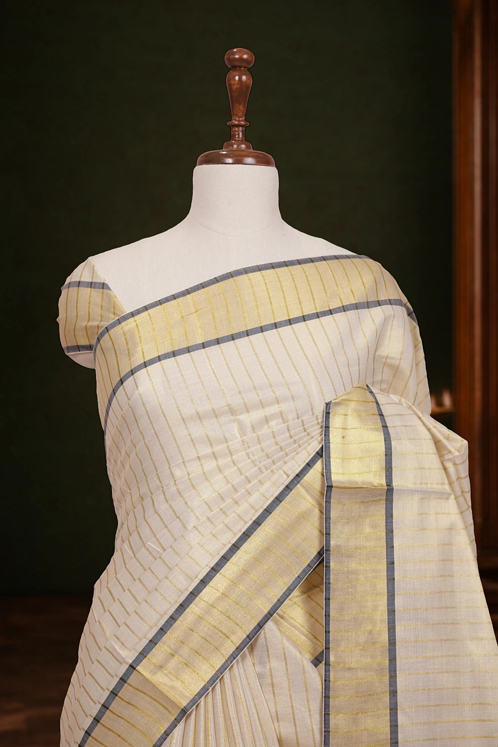 Golden Tissue Kerala Saree