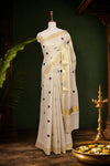 Golden Tissue Kerala Saree - Seematti