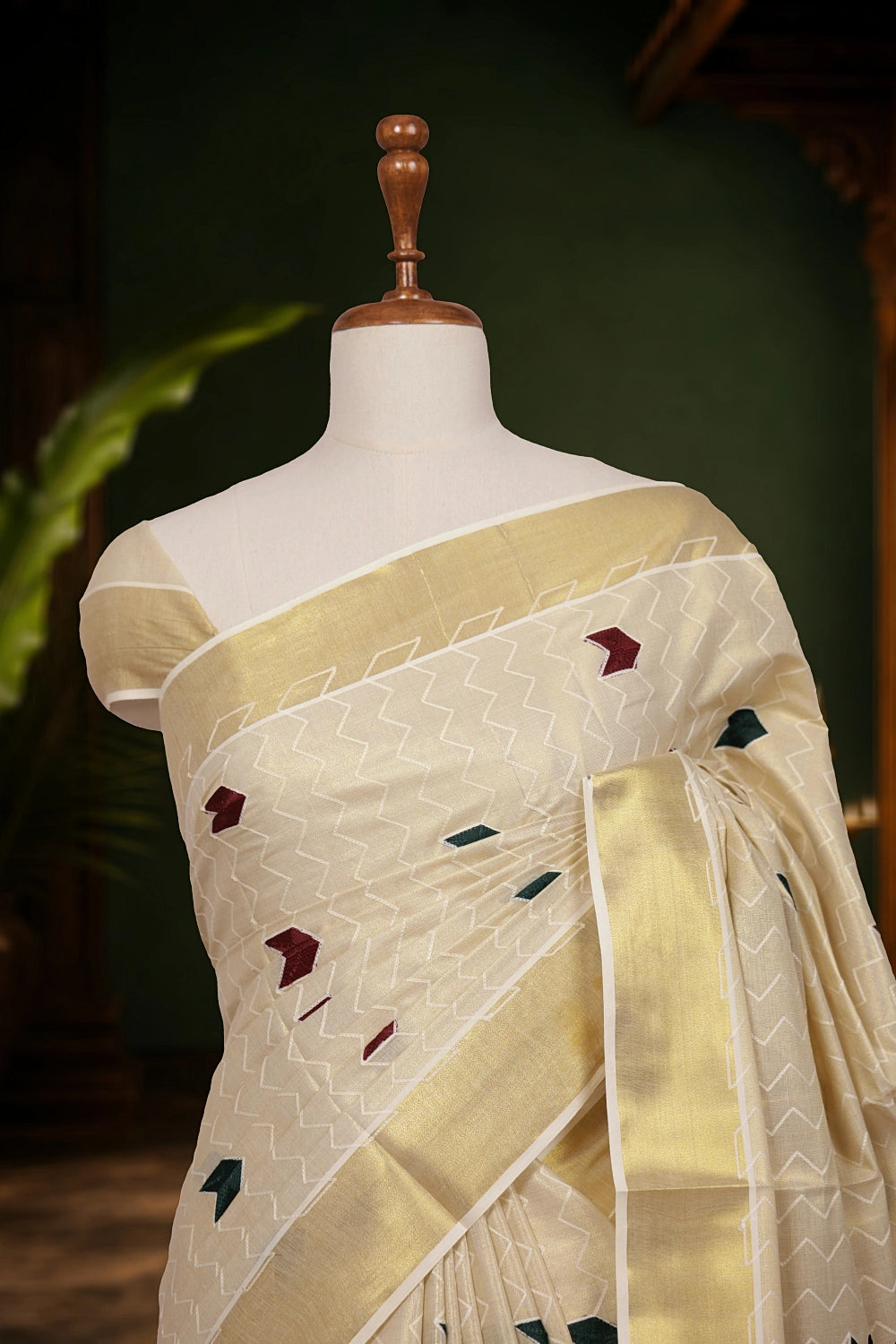 Golden Tissue Kerala Saree