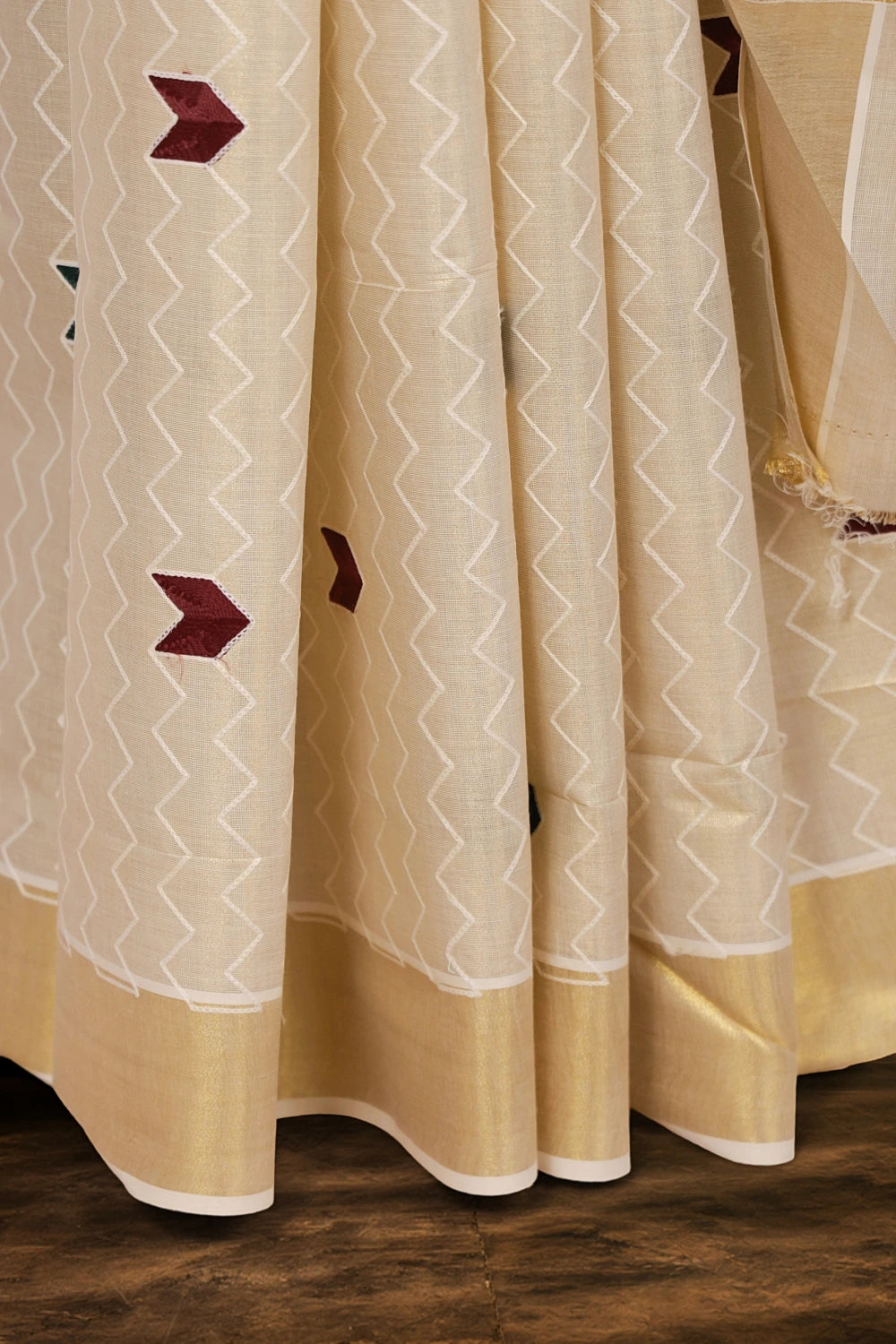 Golden Tissue Kerala Saree