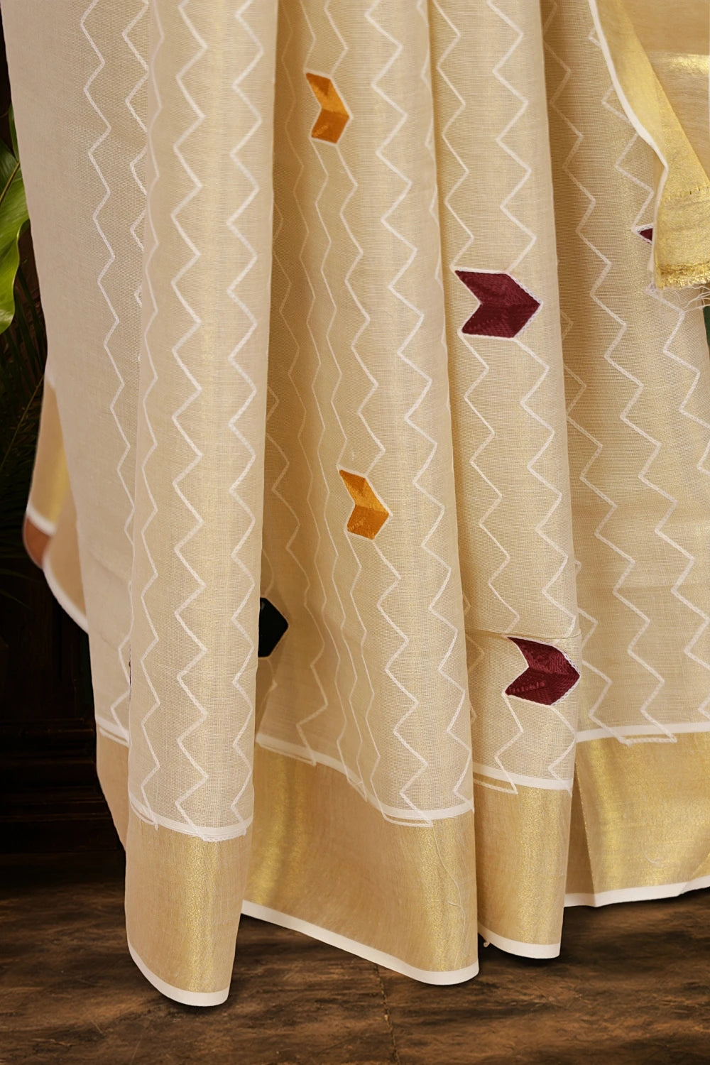 Golden Tissue Kerala Saree