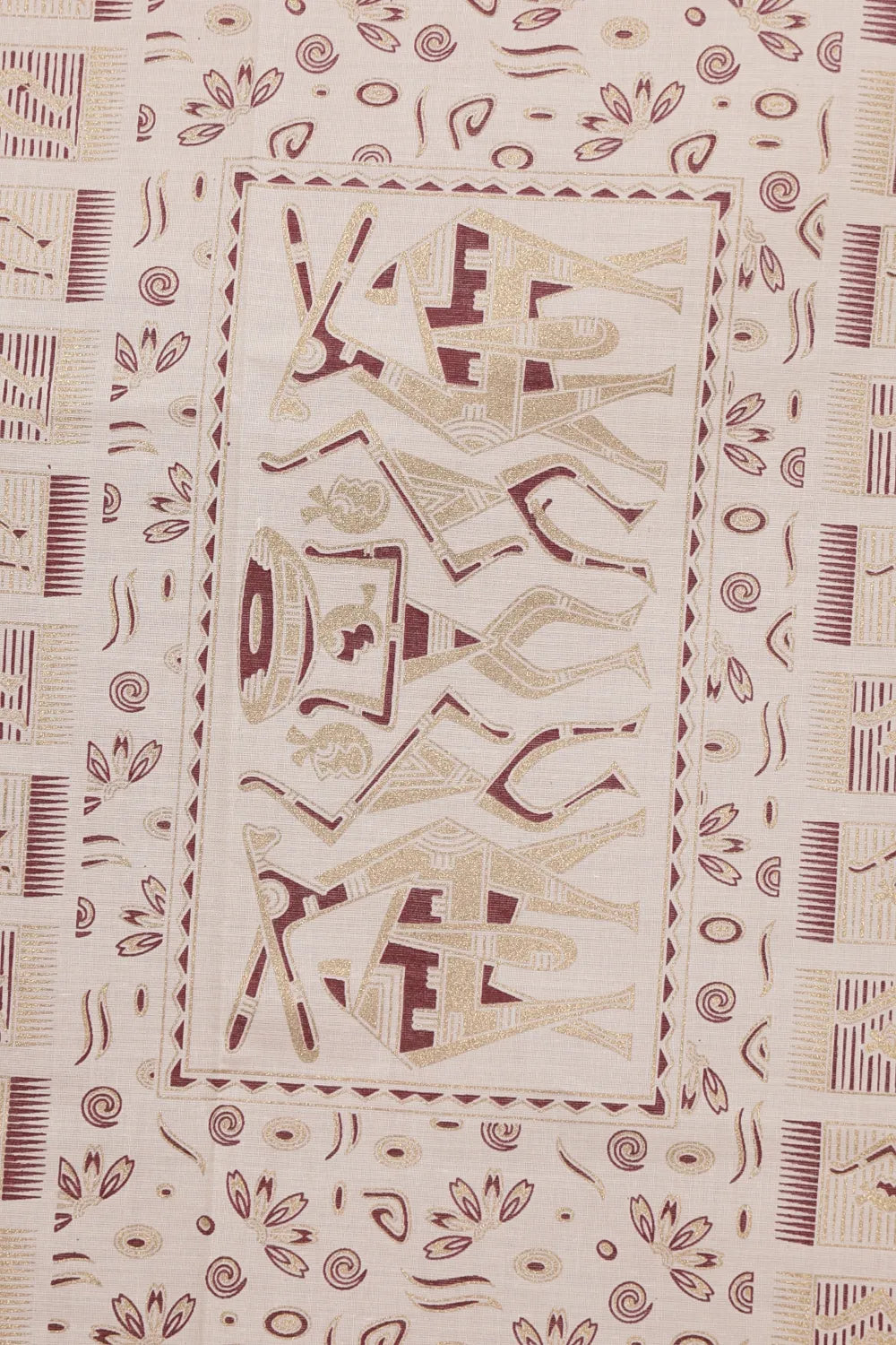 Off White Cotton Kerala Saree