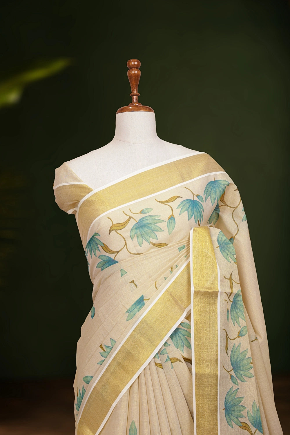 Golden Tissue Kerala Saree