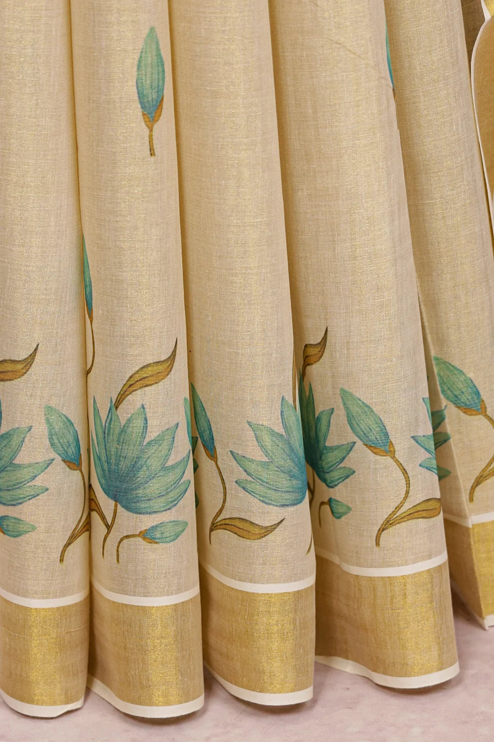 Golden Tissue Kerala Saree