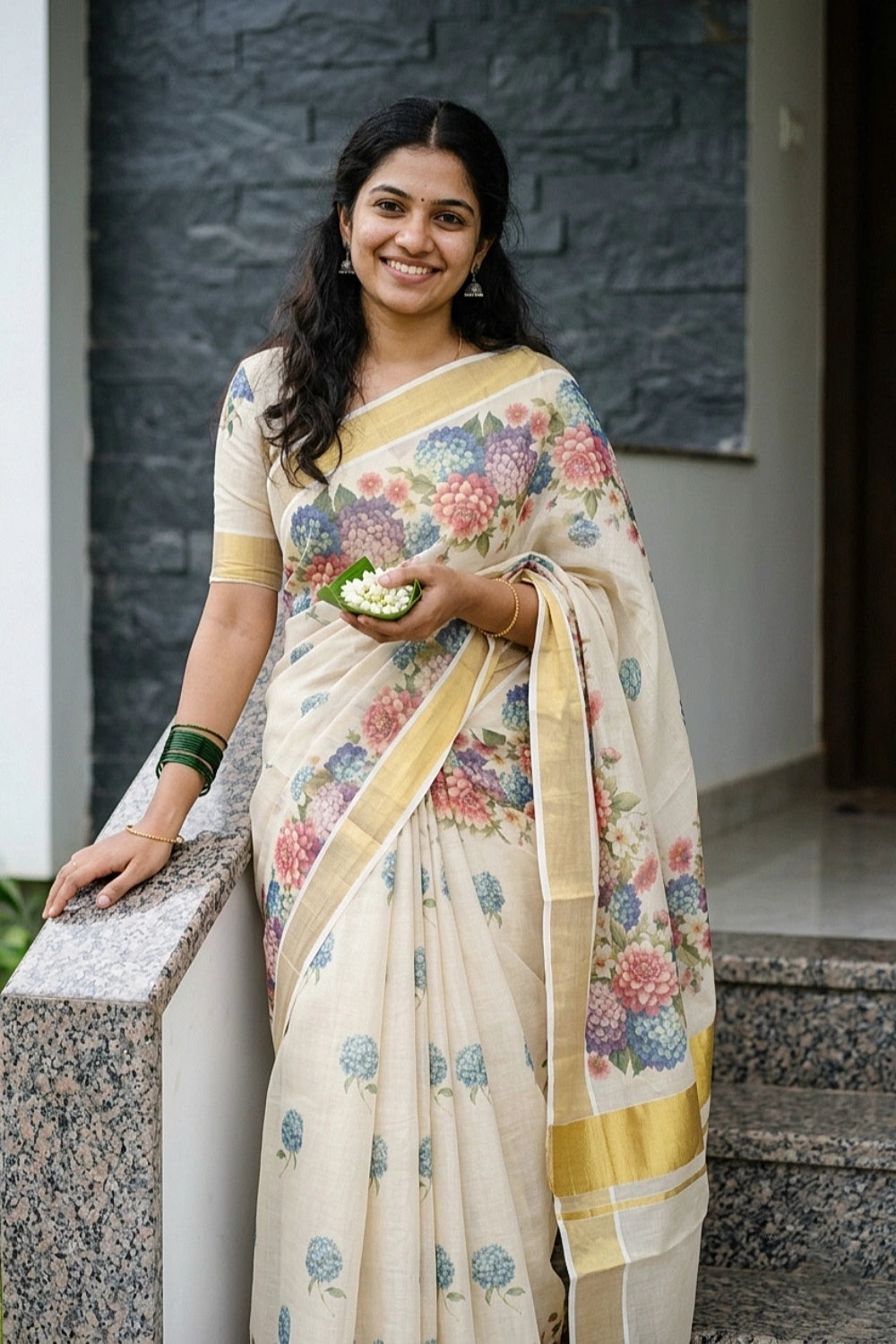 Golden Tissue Kerala Saree