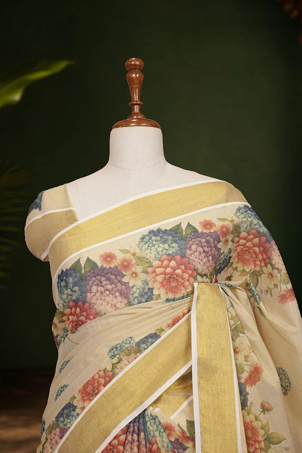 Golden Tissue Kerala Saree