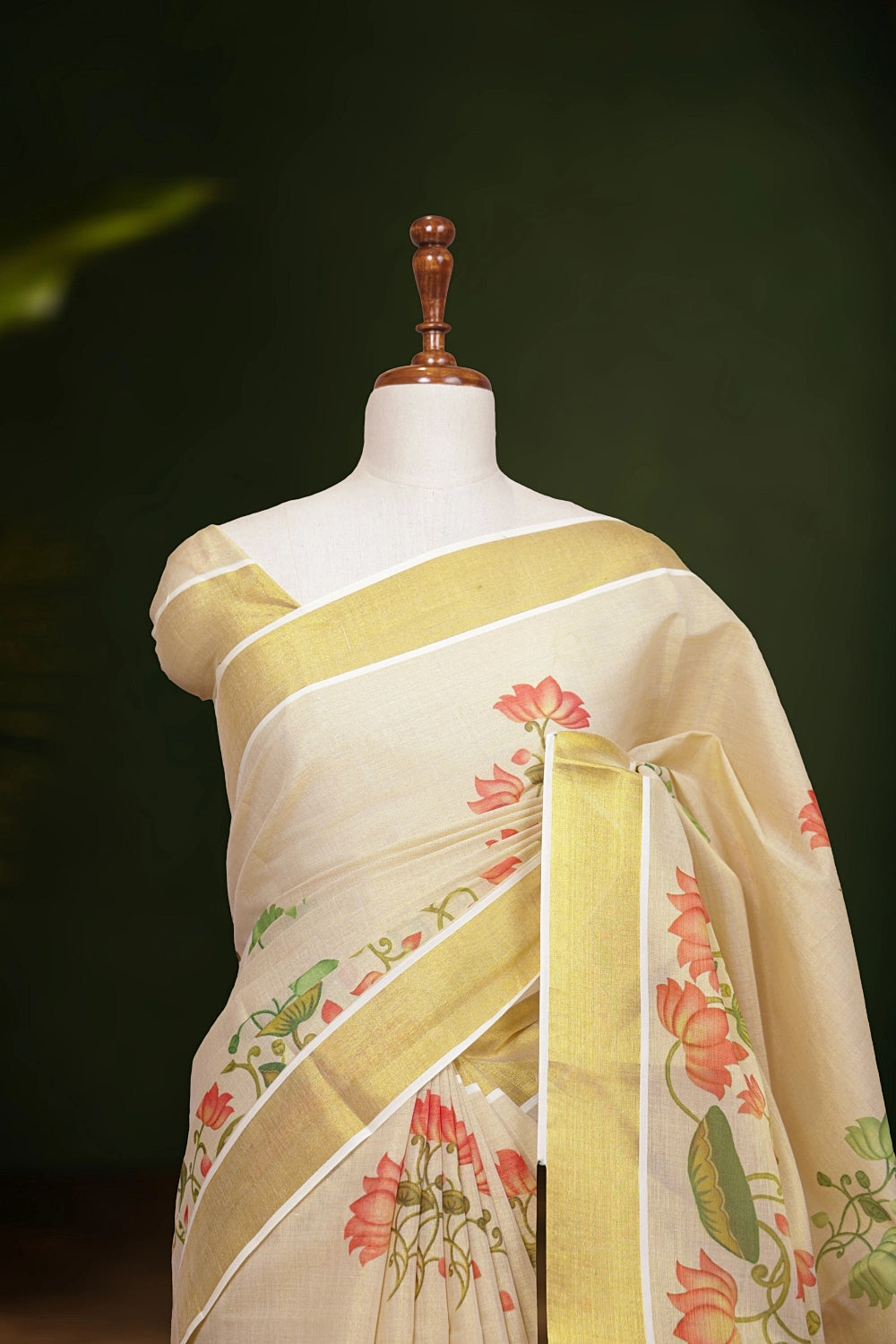 Golden Tissue Kerala Saree