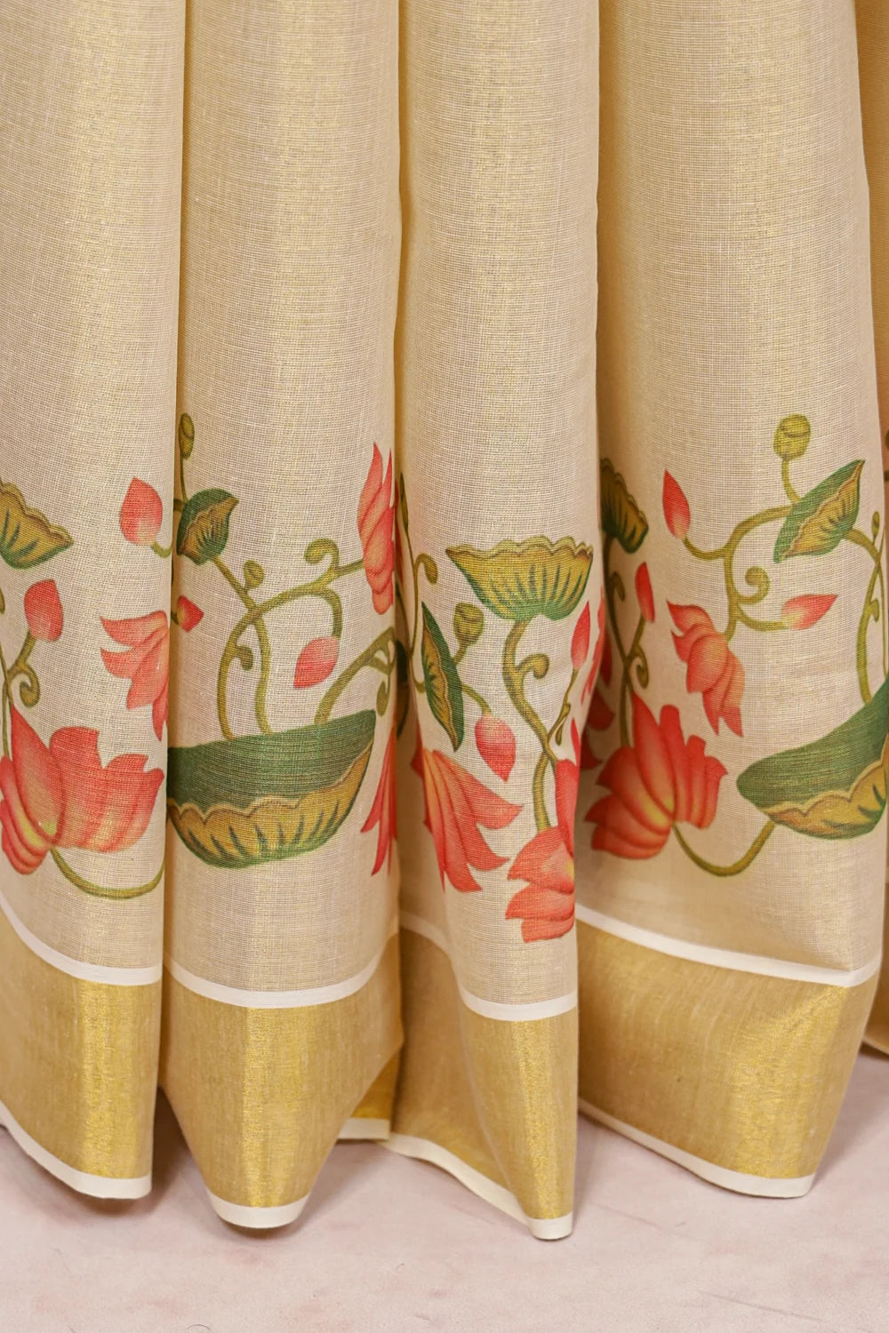 Golden Tissue Kerala Saree