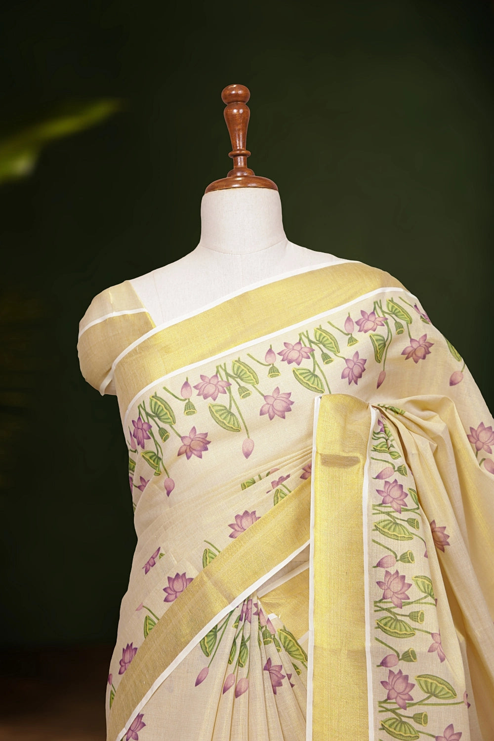 Golden Tissue Kerala Saree