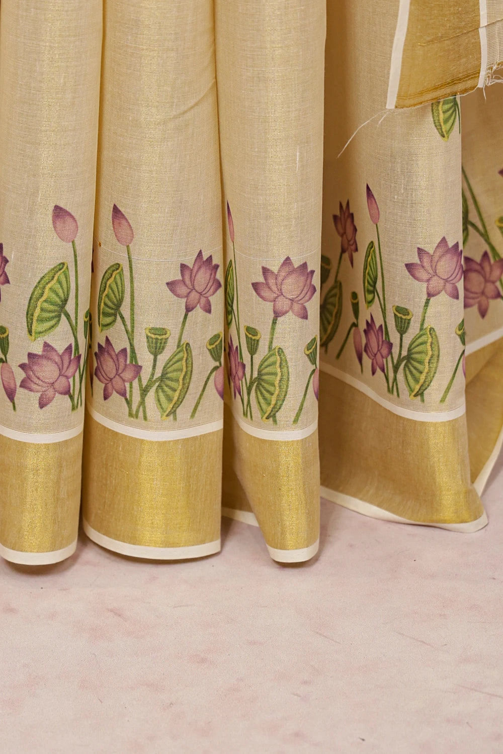 Golden Tissue Kerala Saree