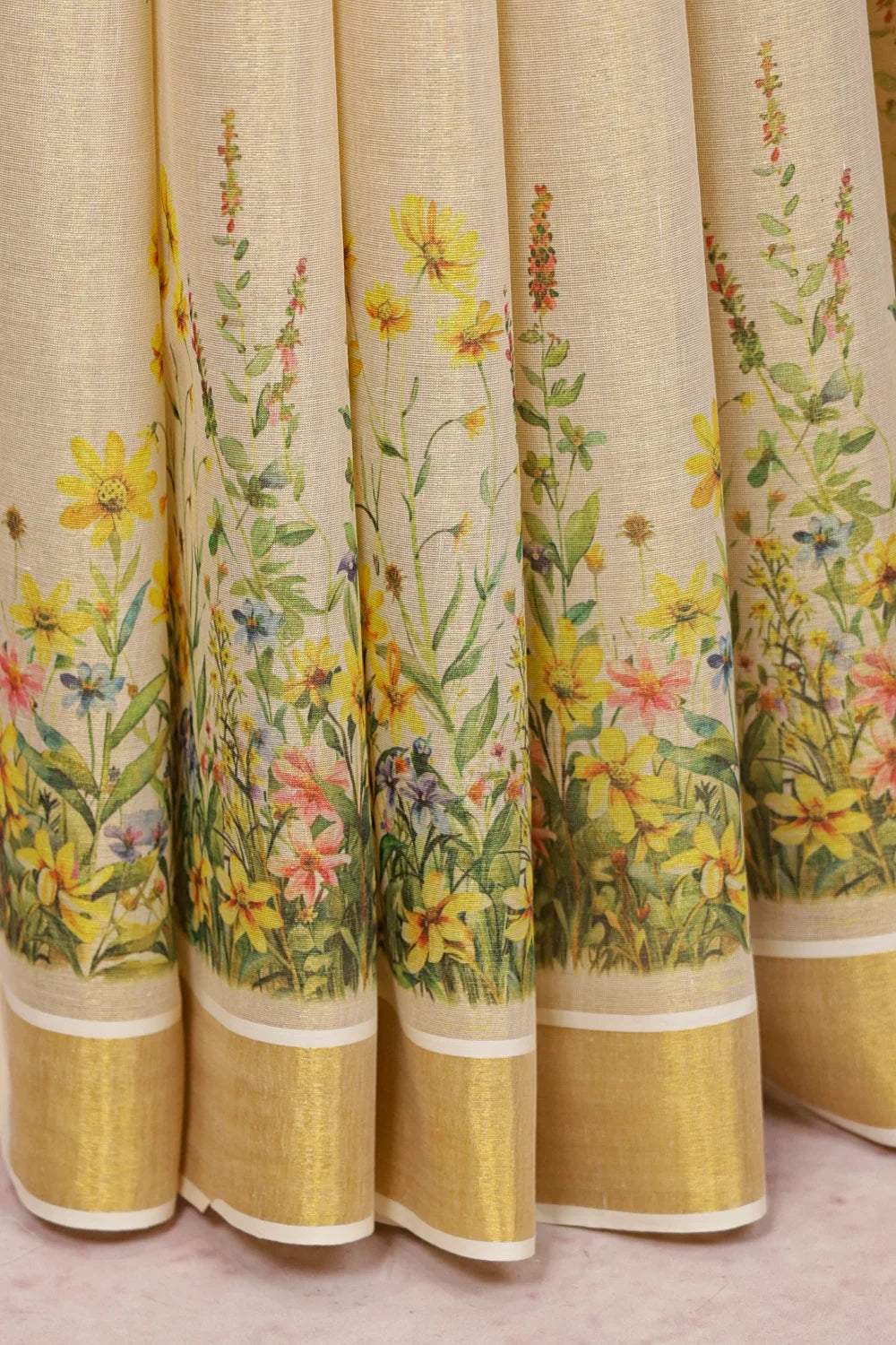 Golden Tissue Kerala Saree