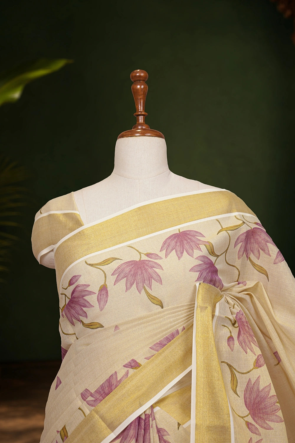 Golden Tissue Kerala Saree
