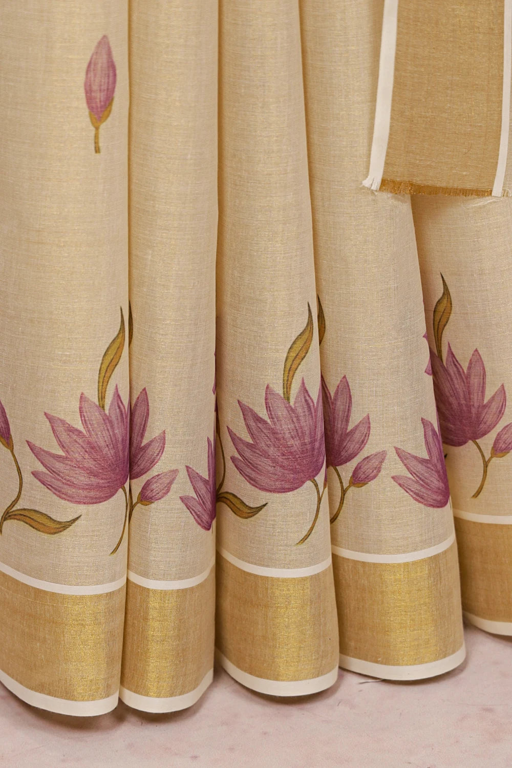 Golden Tissue Kerala Saree