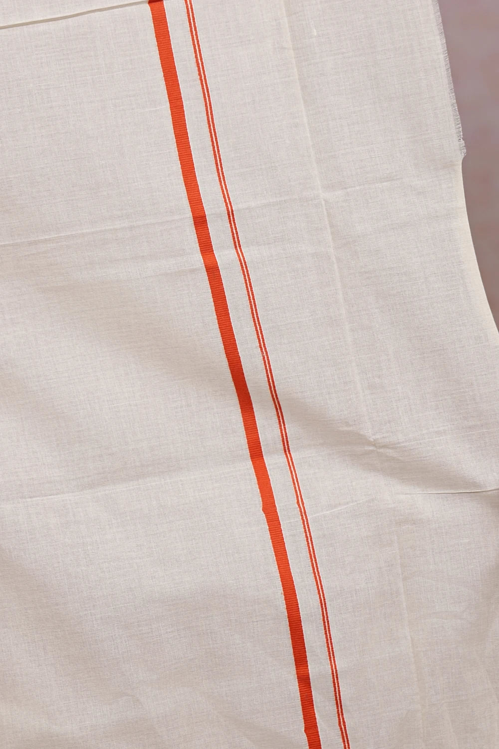 Off White Cotton Set Mundu