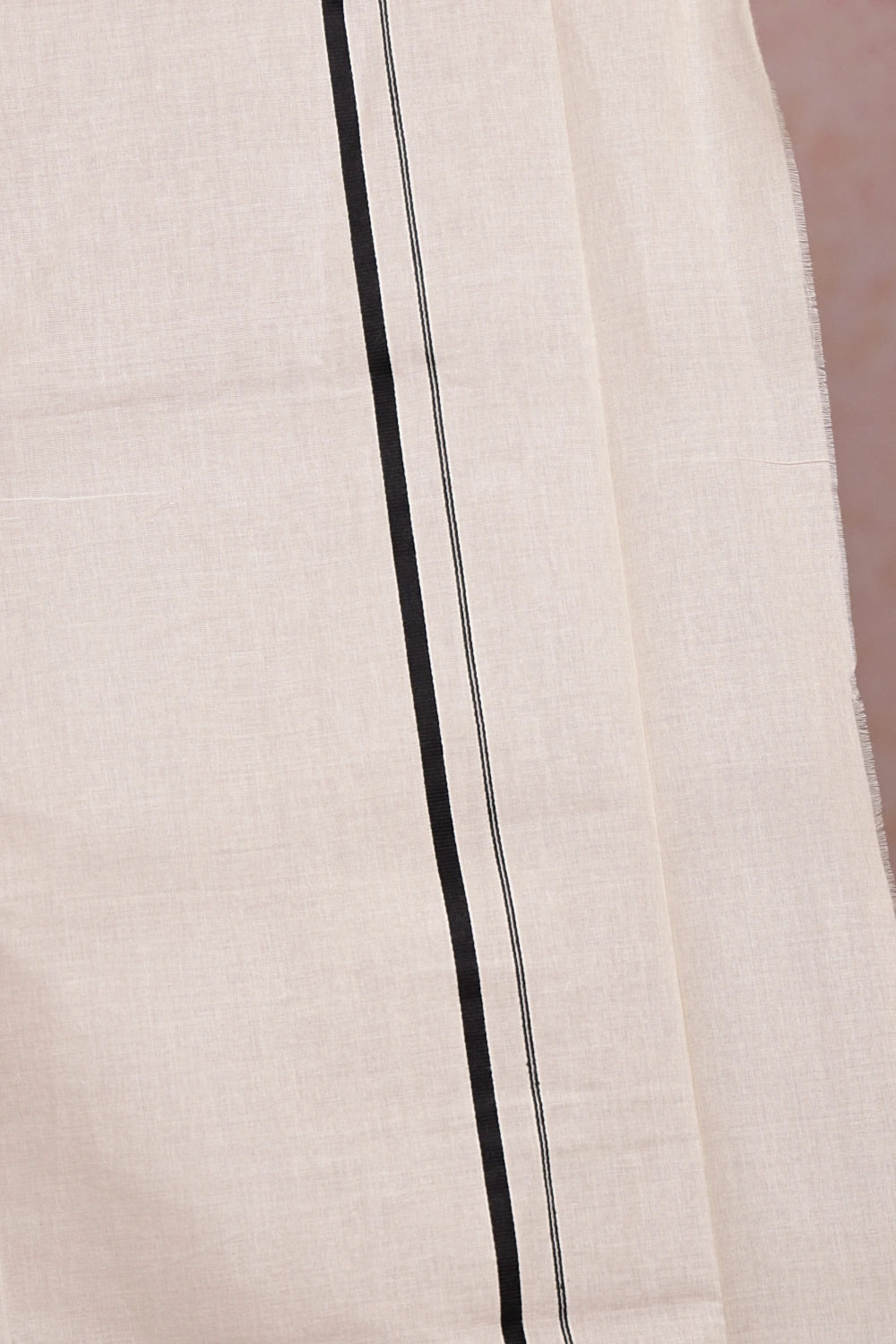 Off White Cotton Set Mundu