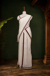 Off White Cotton Set Mundu