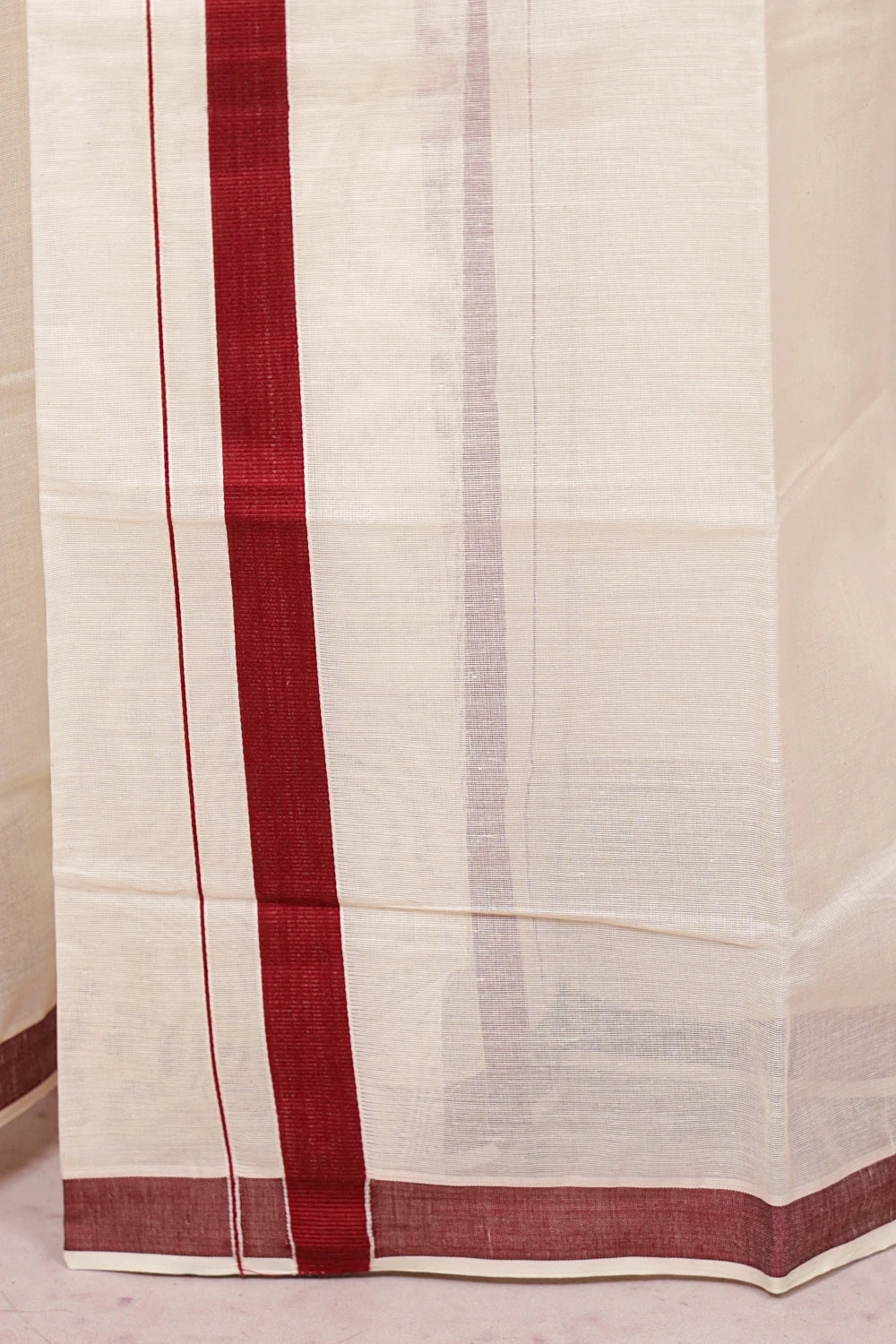 Off White Cotton Set Mundu