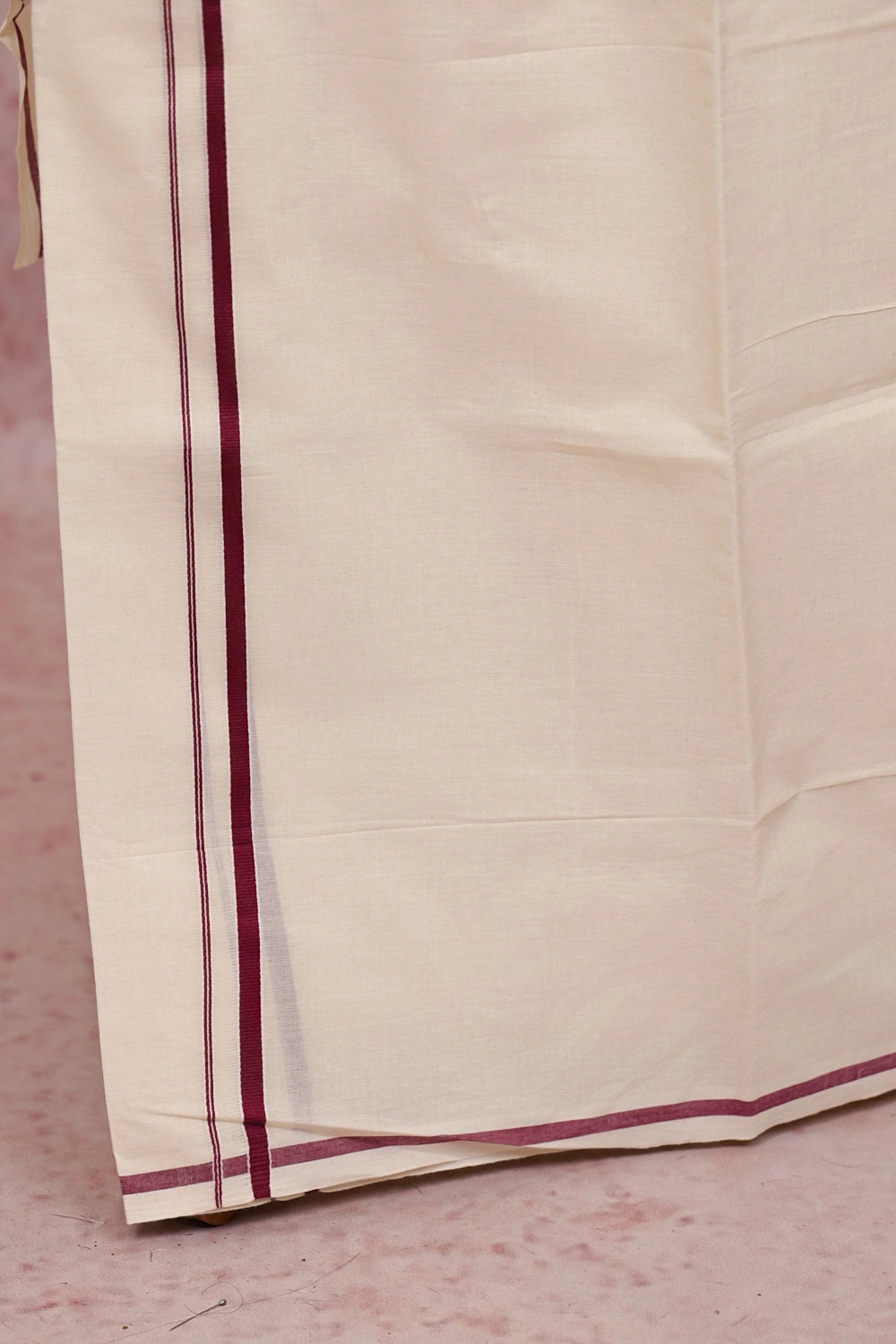 Off White Cotton Set Mundu
