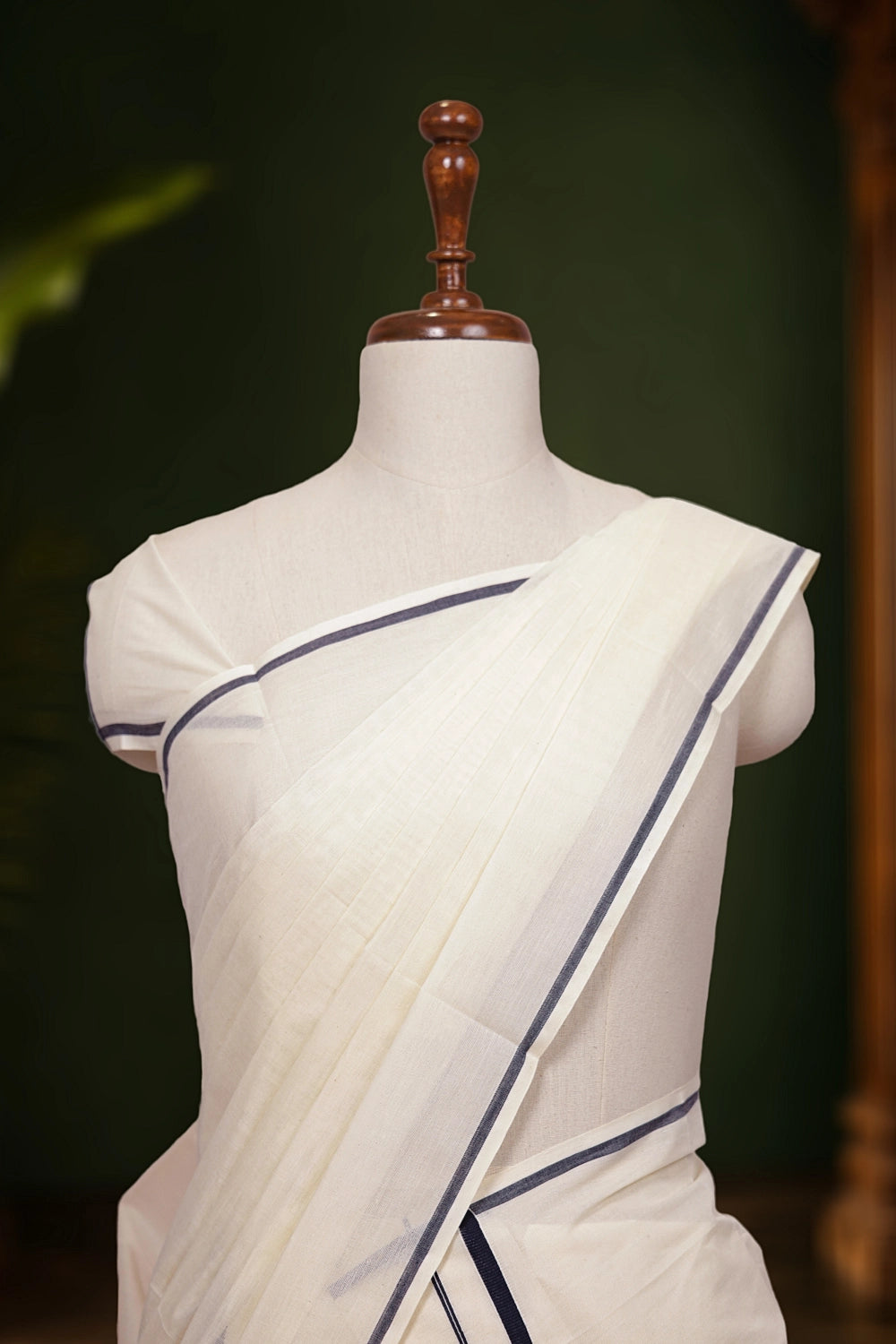 Off white Cotton Set Mundu