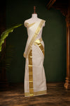 Off white Cotton Set Mundu