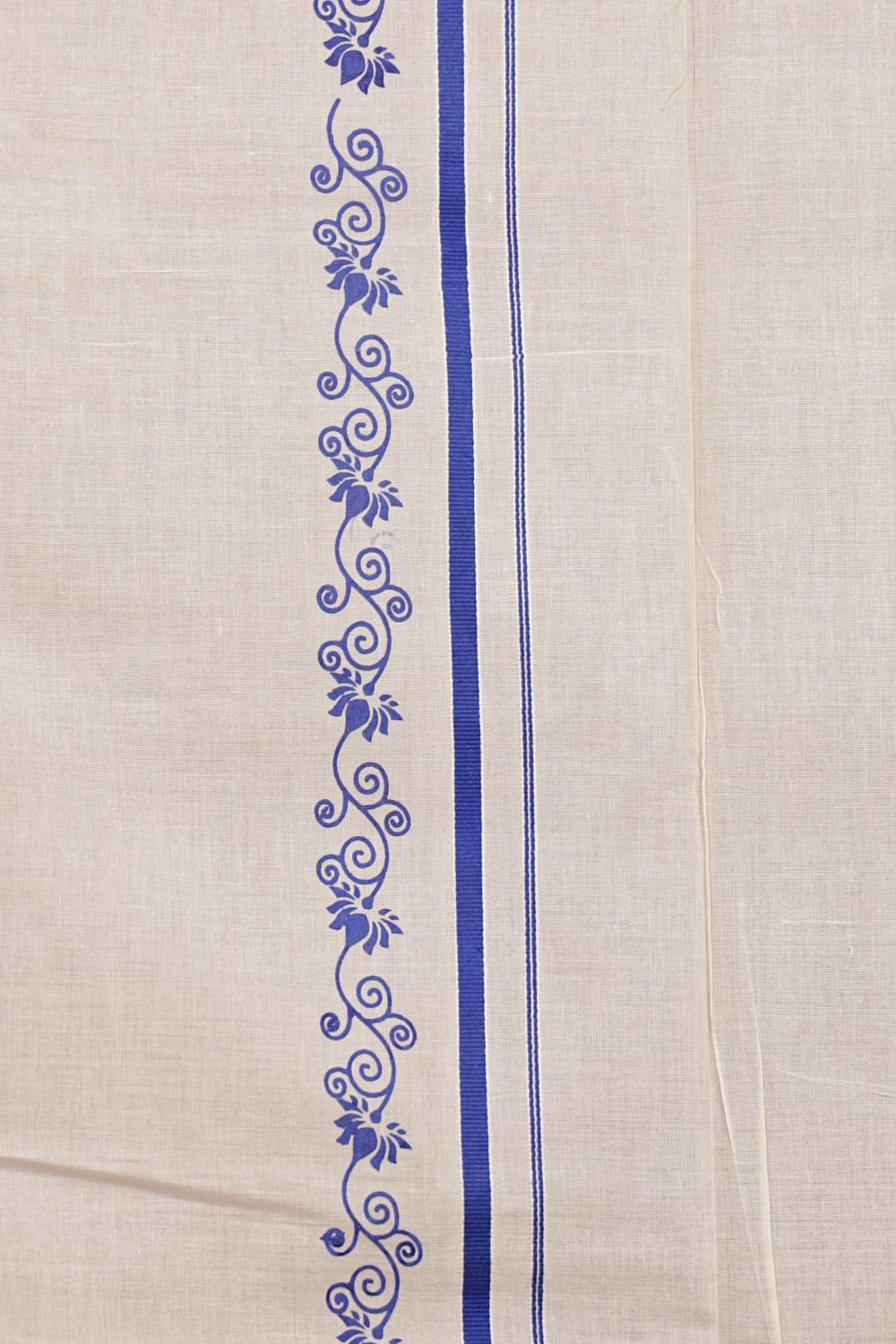 Off White Cotton Set Mundu